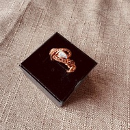 230608 wire wrapping 月亮石 銅線 繞線 介指