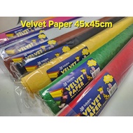Wales Velvet Felt Sheet Art Paper Non Woven Fabric 45x45cm 1pc