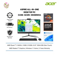 Acer All-In-One Desktop PC Aspire C24 Series (R35400U/ 16GB/ 512GB/ D23.8"/ Wifi/ Win11 /3y) C24B-GC