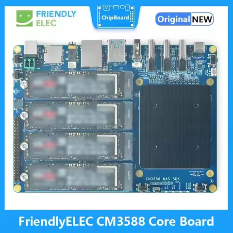 FriendlyELEC CM3588 /CM3588 Plus NAS Kit 4GB/8GB/16GB/32GB RAM 0GB/64GB/256GB EMMC 2.5G Rockchip RK3