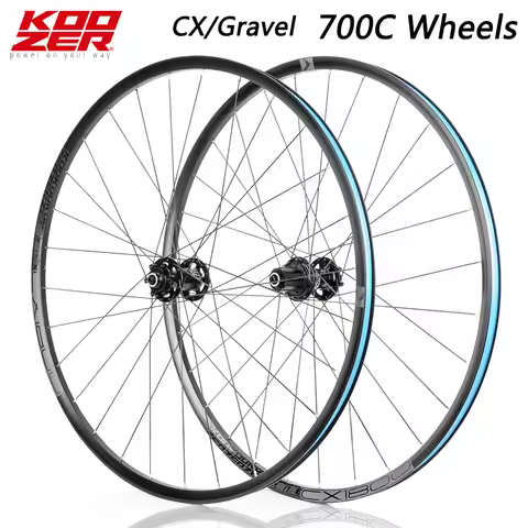 KOOZER CX1800 High Performance Gravel Off Road Bicycle Wheel 28Hole F2/R4 Bearing 72 Click System 70