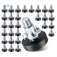 30-Piece Furniture Feet Pads Black Plastic Furniture Legs Adjustable Leveling Feet Table Feet Furnit