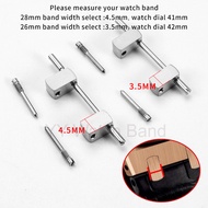 4.5mm AP 15720ST End Links Kit - 26/28mm FKM Rubber Band for 44mm Offshore | Brushed 3.5mm Screws