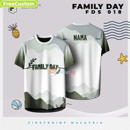 baju Malaysia Family Day Free Customization 2024  Design High Quality Family Day Shirt T-shirt