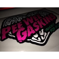 Pee We gaskins PWG inherit pop punk Stickers