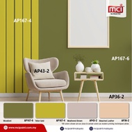 1L MCI Paint BAOMA Optisheen/Easy Clean High-Sheen/Interior Paint/Cat kilat MCI/Percantikan rumah dg
