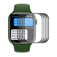 全城熱賣 - 5片裝 適用於 Apple Watch Series 7 41mm ENKAY Hat-Prince 3D全屏PET曲面熱彎高清屏幕保護膜（黑色）