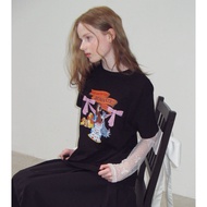 RONRON X LADY AND THE TRAMP ROMANTIC PARTY BASIC FIT T-SHIRT