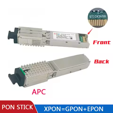 PON STICK EPON GPON XPON SFP ONU Stick With MAC PPPoE IPoE HGU SC Connector DDM pon module 1490/1330