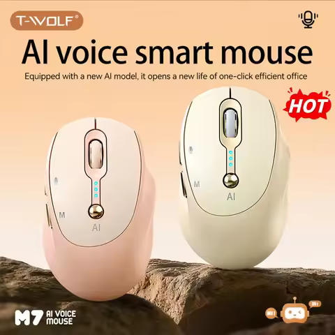 NEW AI Mouse Voice Intelligent Bluetooth 2.4G Wireless Type-C Charging Voice Input Writing Translati