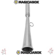 MAGICIANOK Handheld Foghorn, 304 Stainless Steel Silver Boat Fog Horn, Safety Equipment Removable Mo
