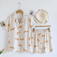 ชุดนอน Muslin Pajamas Organic bamboo  (A1036 E1036 B1036)