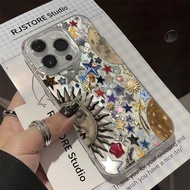 Vintage Stars Sun Moon Casing For SAMSUNG AO2 M02 A022 M022 A025 A03 A03S A04 A04E A04S A05 F05 M05 