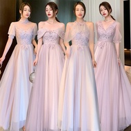 Hong Hu Formal Evening Pink Dress For Women 2024 Pink Bridesmaid gown for debut 18 years old Women's