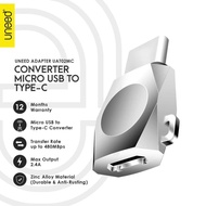 Converter Uneed Micro To Type C UAT02MC 2.4A Fast Charging Connector Adapter Cable Connection