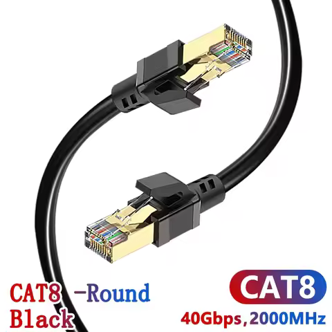 Ethernet Cable CAT8 40Gbps RJ45 SFTP Internet Network Cable 1/2/3/5/10/20M High Speed Shielded Patch