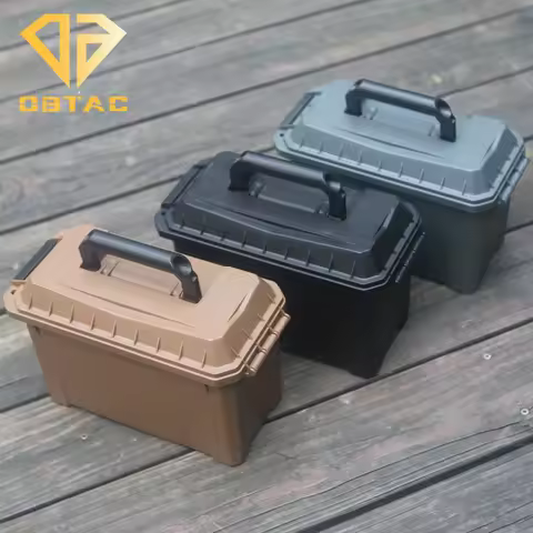 Outdoor ABS Plastic Sealed Ammo Box Tactical Waterproof Shockproof Portable Suitcase High Strength L