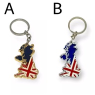 GANTUNGAN English Country Souvenir Keychain England UK United Kingdom Iron Flag United Kingdom