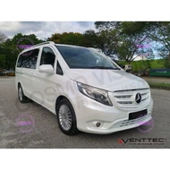 Mercedes Vito / Metris / Valente / V-Class / EQV (W447) 2014-2024 Venttec Door Visor Deflectors