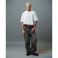 ELEVEN - Oversize Mono Embroidered T-shirt | White