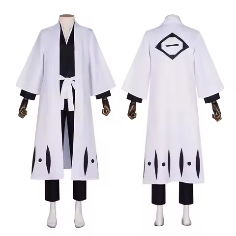 Anime Bleach Aizen Sousuke Cosplay Costume Team Captain Robe Kimono Outfits