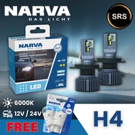 หลอดไฟหน้ารถยนต์ NARVA LED H4 6000K (12V / 24V) แถม T10 led Narva