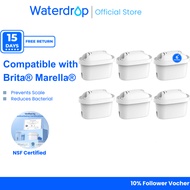 Waterdrop Water Filter Cartridges, Replacement for Brita® Maxtra+® Plus, Maxtra Pro® All-in-1, Compa