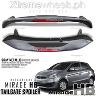Mitsubishi Mirage Hatchback 2013-2022 Titanium Gray Rear Spoiler Casa Paint ( Mirage Accessories )