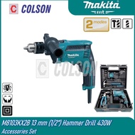 COLSON MAKITA MT M8103KX2B 13 mm (1/2") Hammer Drill 430W Accessories Set