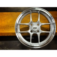 New Car Sport Rim ENKEI Wheels CPS2 15x7J 4x100 ET35 Silver with Lip - READY STOCK
