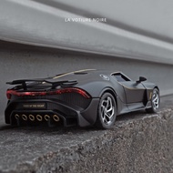 1:24 Bugatti ฮาร์เลย์มังกรดำ Supercar ล้อแม็กรถยนต์รถของเล่นโลหะรูปแบบการเก็บรถเสียงและแสงของเล่นสำหรับเด็ก