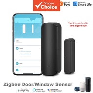 Tuya Zigbee Smart Door and Window Sensor, WiFi Open/Closed Detector for Home Alarm  Penderia Pintu/T