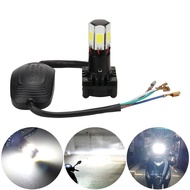 (Dikirim Dari Jakarta) LAMPU DEPAN LED MOTOR 3 SISI AC DC MO2D RTD RAYTON UNIVERSAL