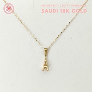 COD PAWNABLE 18k Legit Original Pure Saudi Gold Paris Eiffel Tower Necklace