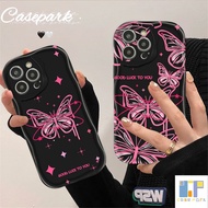 เคส TPU แบบนิ่ม A04 A54 A14 A03s เคสโทรศัพท์ A02s A52s A34ปลอกสำหรับ Samsung A52 A50s A03รูปผีเสื้อสีชมพูสีดำ A30s