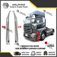 NISSAN CD4 QUON SIDE BUMPER GARNISH CHROME