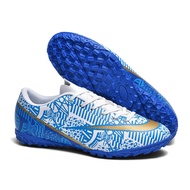 Without Lace Mens Soccer Shoes SLIP-ON Non-Slip Turf Soccer Cleats for Kids TF/FG Training Football 