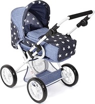 Bayer Chic 2000 - Leni Doll's Pram, 2-in-1 Combination Doll Pram with Removable Carry Bag, Pushchair