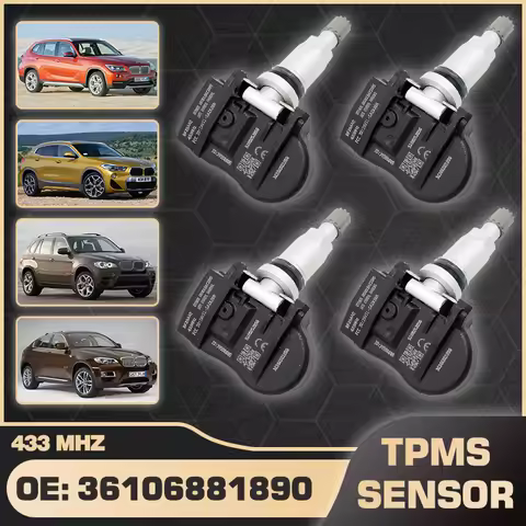 433 MHz Tire Pressure Monitor Sensor TPMS For BMW i3 BMW i8 BMW X1 BMW X2 BMW X5 BMW X6 2013-2017 36