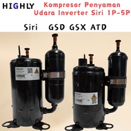 HIGHLY Inverter Rotary Air Conditioner Compressor GSD GSX ATD Series 1P-5P Model 089 098 102 150 Rot