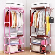 GANTUNGAN Multipurpose clothes Hanger Square cloth storage cupboard rack