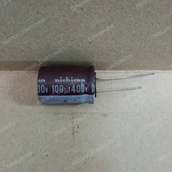 6511 kapasitor elco 100uf 100 uf 400v 400volt 400 volt nichicon 