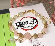 【鬼滅之刃】甘露寺蜜璃 02 | 同人水晶DIY設計手鏈- 客製化禮物