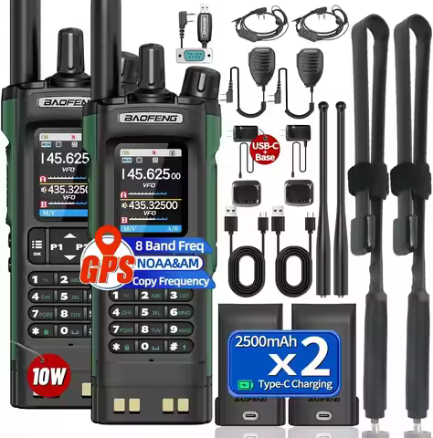 BAOFENG UV 32 Walkie Talkie Long Range GPS 10W Multi Band Wireless Bluetooth Programming Copy Freque