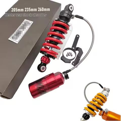 Adjustable 205mm 235mm 260mm Motorcycle Central Rear Shock Absorber For Yamaha Kawasaki Honda MSX125