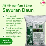 AB Mix Nutrisi Hidroponik Sayuran Daun Agrifam 1 Liter