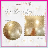 1PCS - 8INCH 10INCH GOLD CAKE BOARD BASE/GOLD CAKE BASE/CAKE LAYER BASE/ROUND CAKE BASE/金色蛋糕底盘/金色蛋糕托