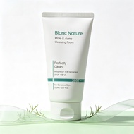 【สินค้าใหม่ของแท้ 100%】โฟมล้างหน้า Blanc Nature 150ml ควบคุมความมัน ขจัดสิ่งสกปรกในรูขุมขน ดูแลผิวเป
