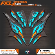 UV TRANSPARENT STRIPING MIO M3 125 IP 35 YAMAHA M3/Z/S 125 CLEAR MATERIAL STICKER MIO 125 2014