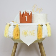 SA Highchair Banners 1St Birthday Decoration First Birthday Decoration with Crown